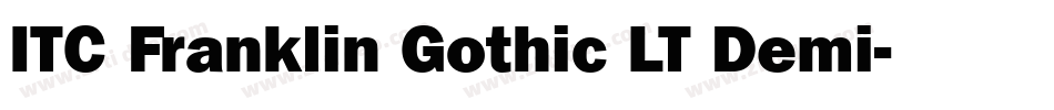 ITC Franklin Gothic LT Demi字体转换